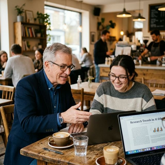 Alumni mentoring student